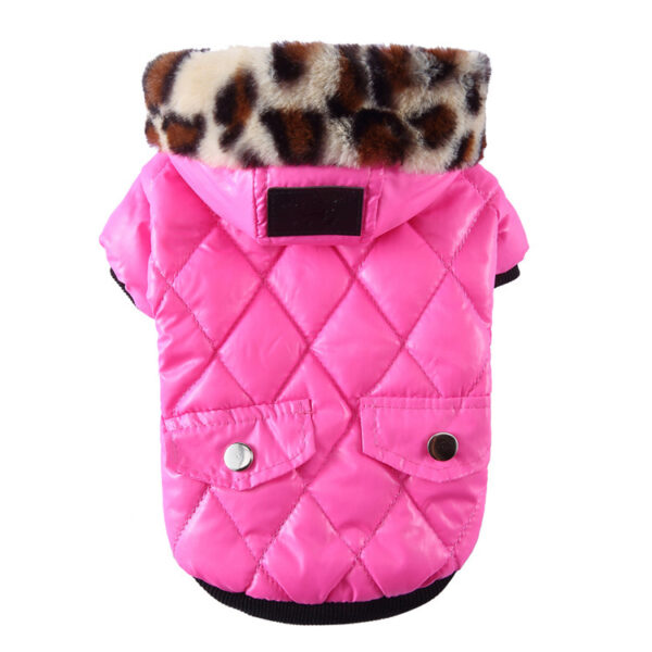 Fur collar coat pet dog clothing - Image 7