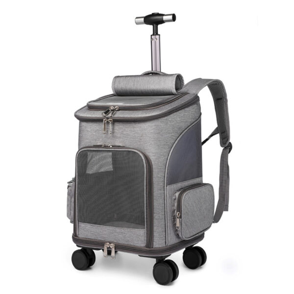 Portable Folding Trolley Pet Backpack - Image 4