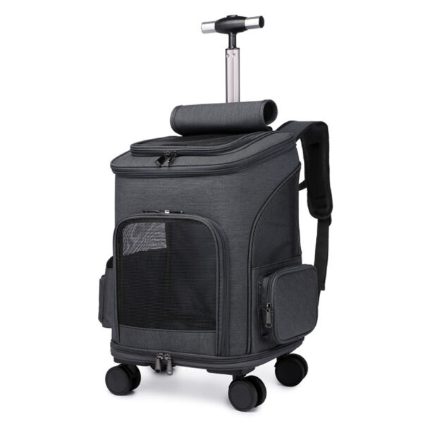 Portable Folding Trolley Pet Backpack - Image 5