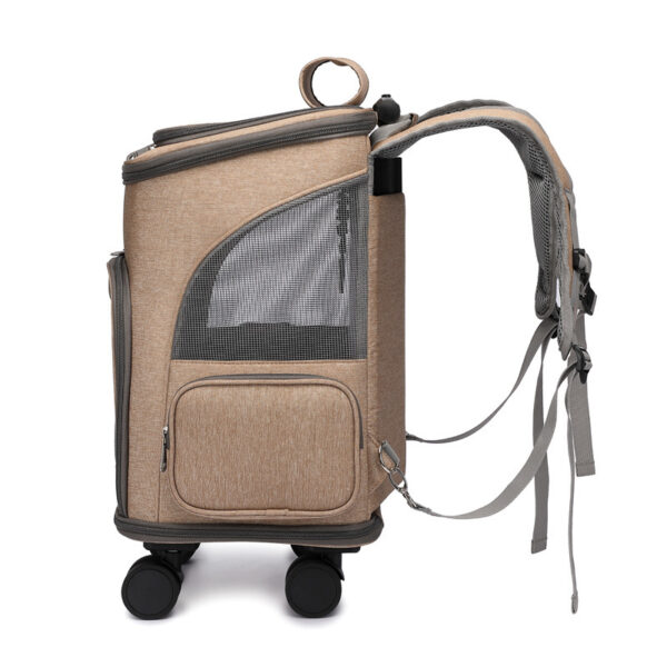 Portable Folding Trolley Pet Backpack - Image 6