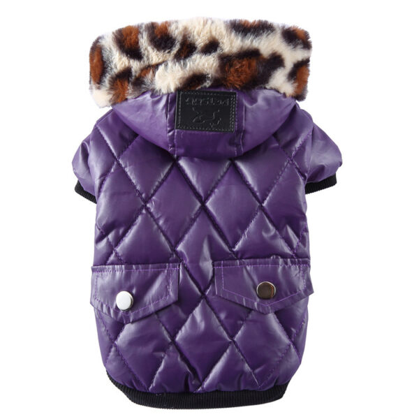 Fur collar coat pet dog clothing - Image 5