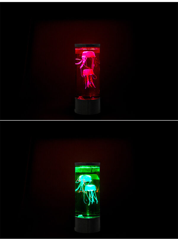 LED Jellyfish Aquarium Lamp Night Light USB Powered - Image 4