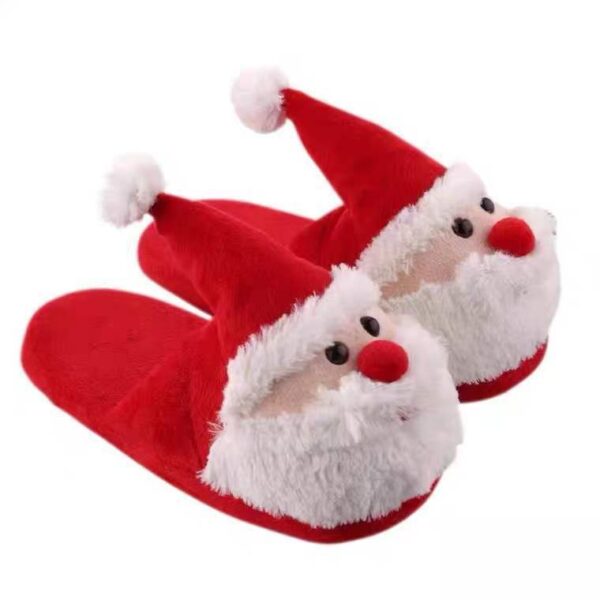 Santa Claus Slippers Elk Slippers Home Fur - Image 2