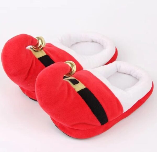 Santa Claus Slippers Elk Slippers Home Fur - Image 6