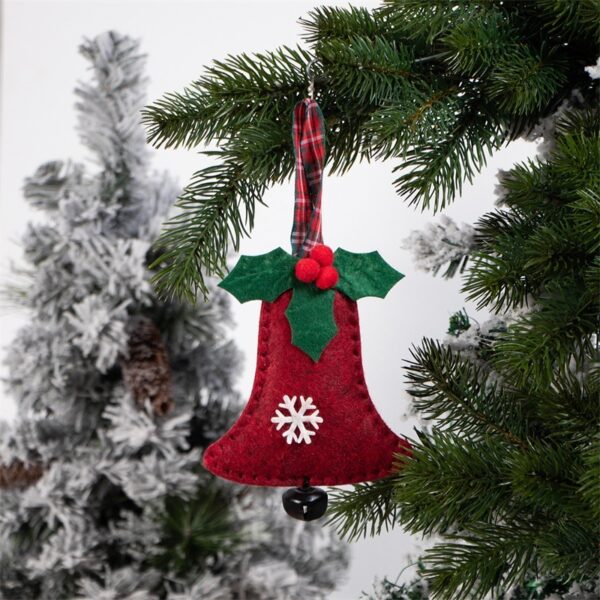 Creative Christmas Tree Cute Elk Bell Decorative Pendant - Image 5