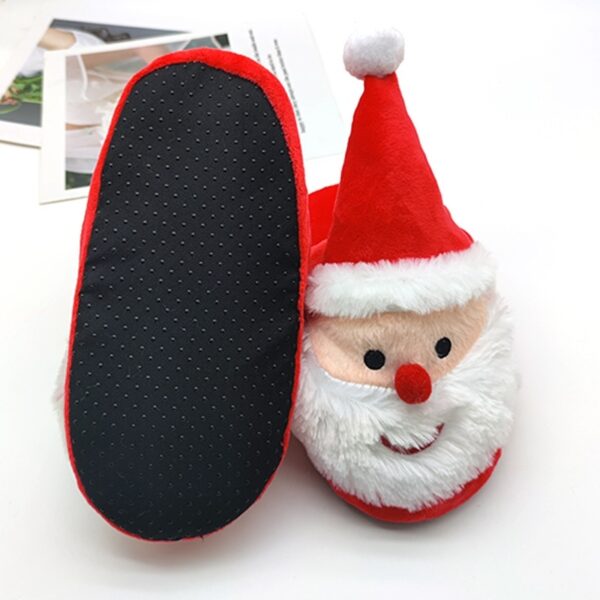 Santa Claus Slippers Elk Slippers Home Fur - Image 5