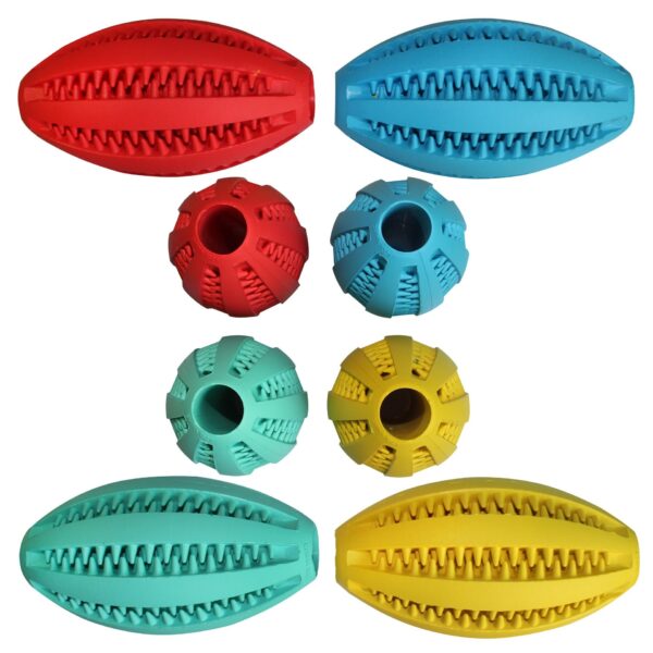 Rubber Food Ball Bite Resistant Dog Toy Mint Flavor Watermelon Tooth Ball Molar Toy - Image 3