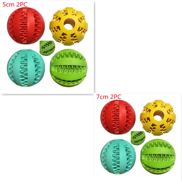 Rubber Food Ball Bite Resistant Dog Toy Mint Flavor Watermelon Tooth Ball Molar Toy - Image 4